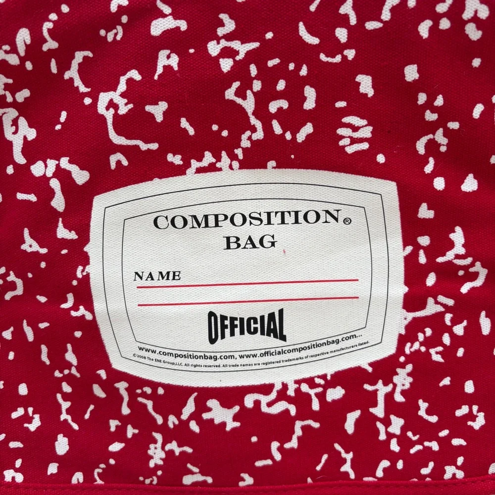 Composition Bag vibrant red